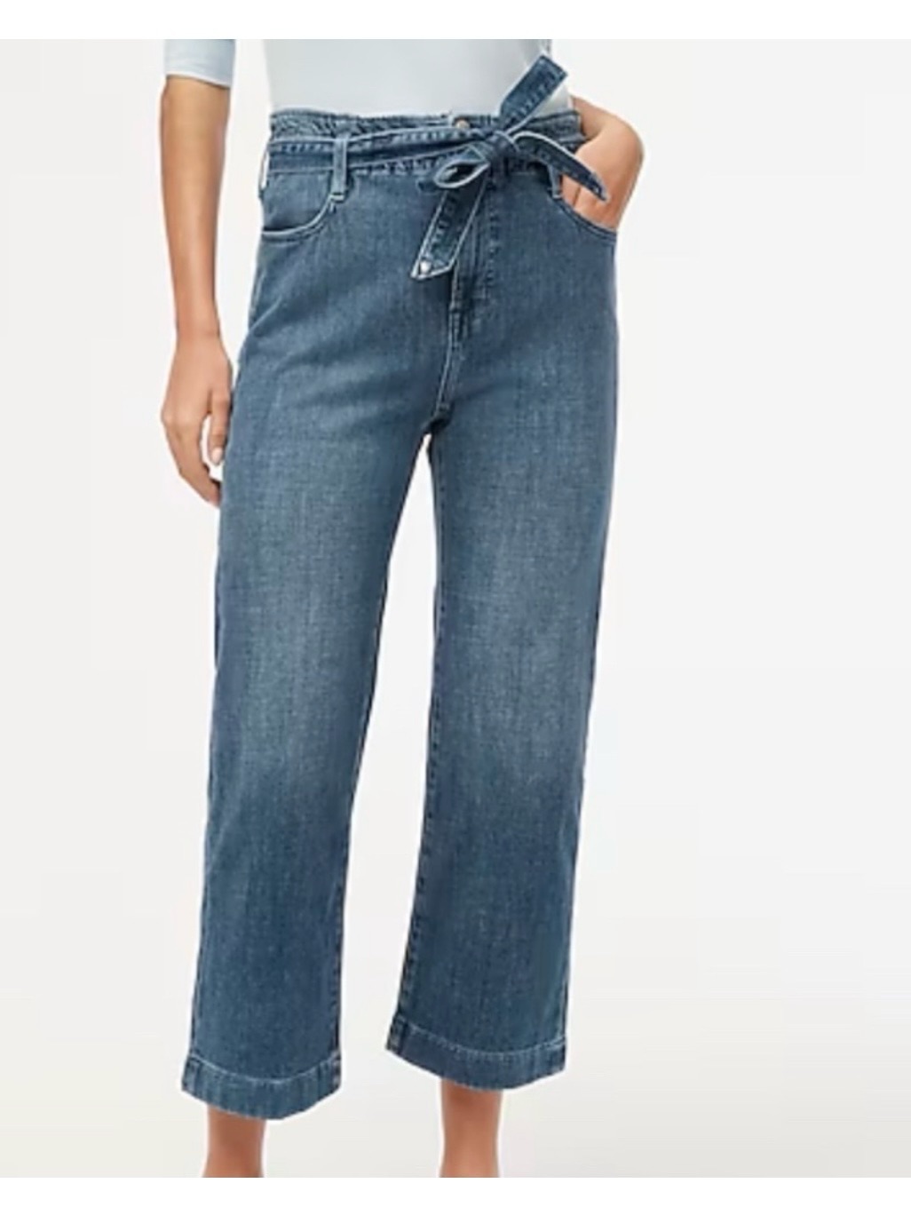 J Crew Paper Bag Crop Jeans